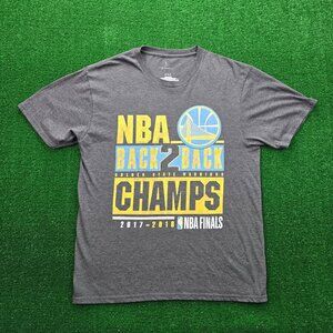 Golden State Warriors‎ Tshirt Mens Medium 2018 Finals NBA Basketball Back 2 Back